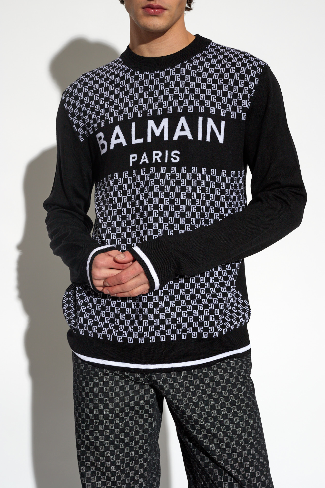 Grey on sale balmain jumper